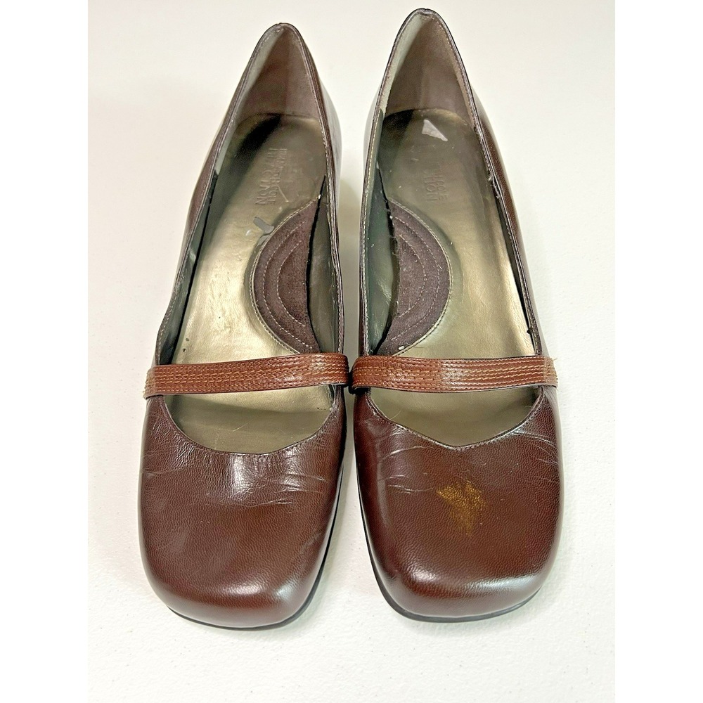 Kenneth Cole Reaction Y2K Women's Size 10M Brown Mary Jane Kitten Heel Shoes 90s
